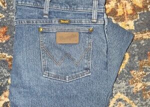 Wrangler Men's Slim Jeans in Classic Blue